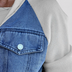Mångsidig denimjacka med flexibel bomull-spandexpassform