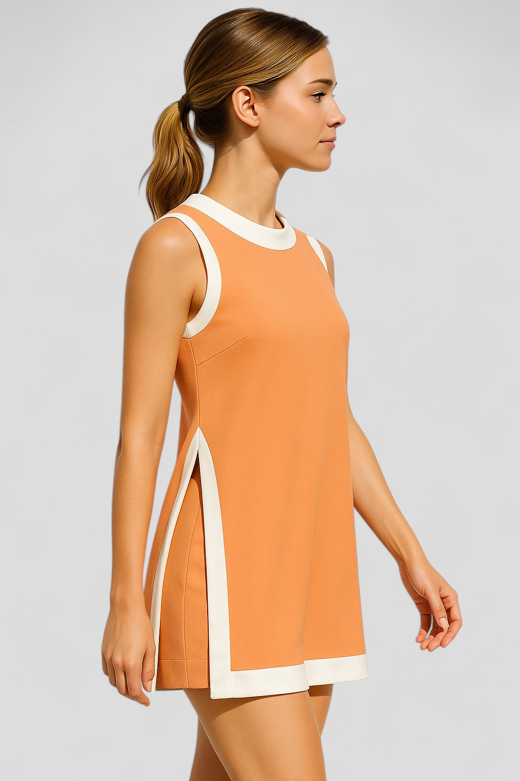 Boho-Inspired Colour Block Sleeveless Top and Shorts Set