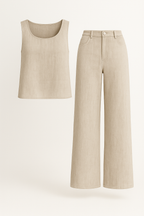 Conjunto boho de dos piezas de verano para festivales y vacaciones
