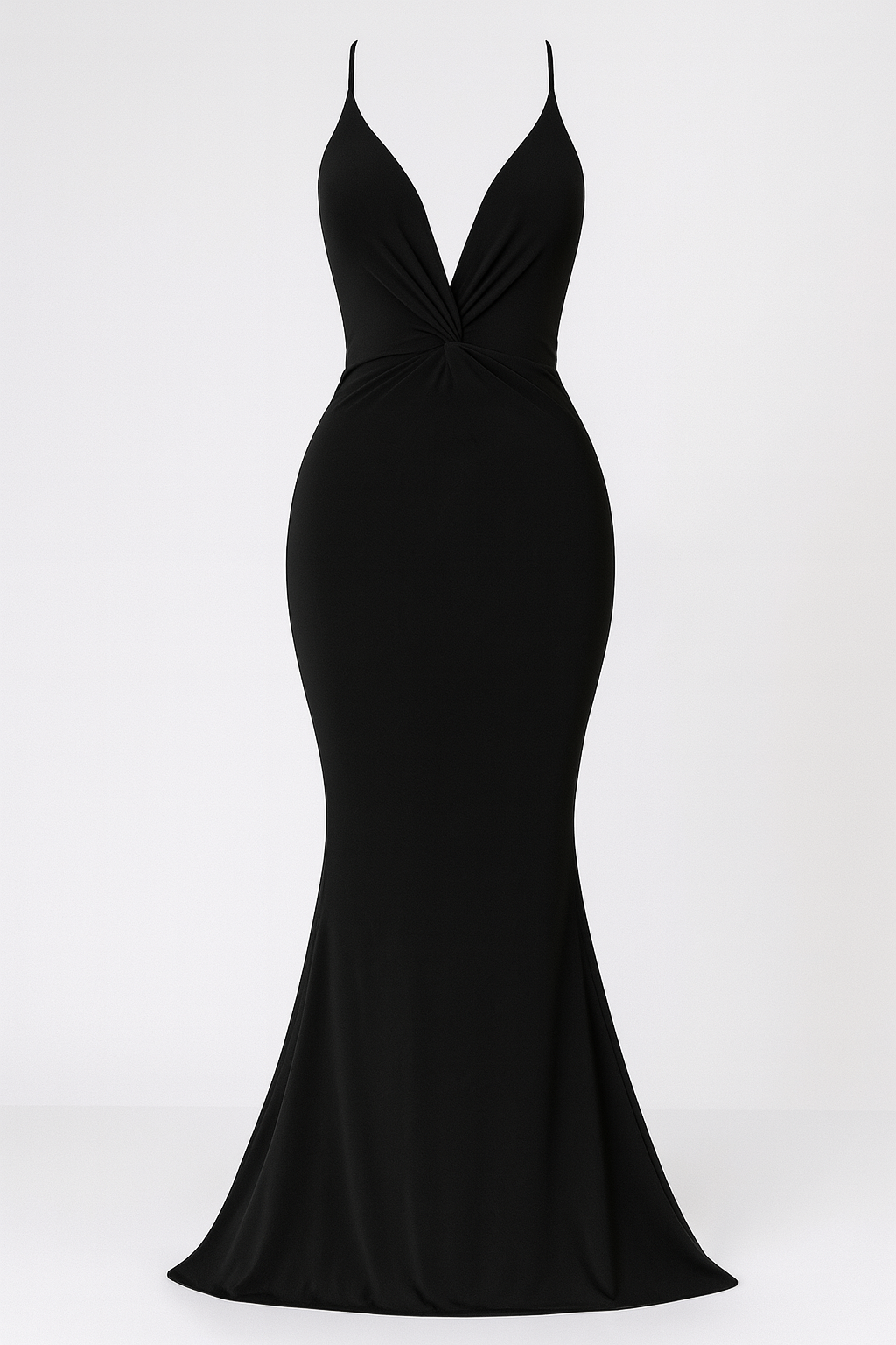 Elegant Evening Dress in Soft Stretch-Fit Fabric