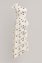 Asymmetric One-Shoulder Dress with Ruffle Detail