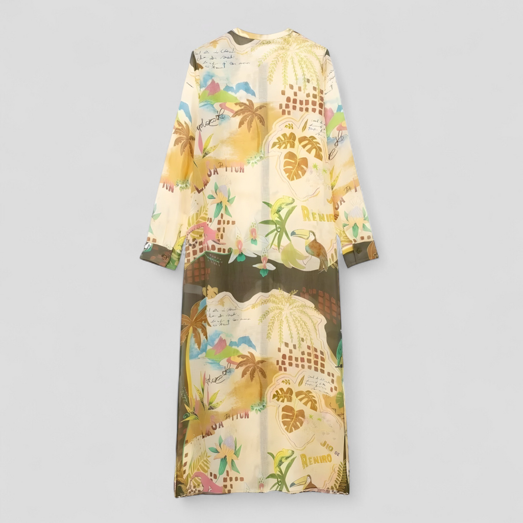 Tvådelat linnesommarset med asymmetrisk design