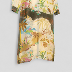 Tvådelat linnesommarset med asymmetrisk design