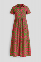 Lightweight V-Neck Maxi Dress with Side Pockets