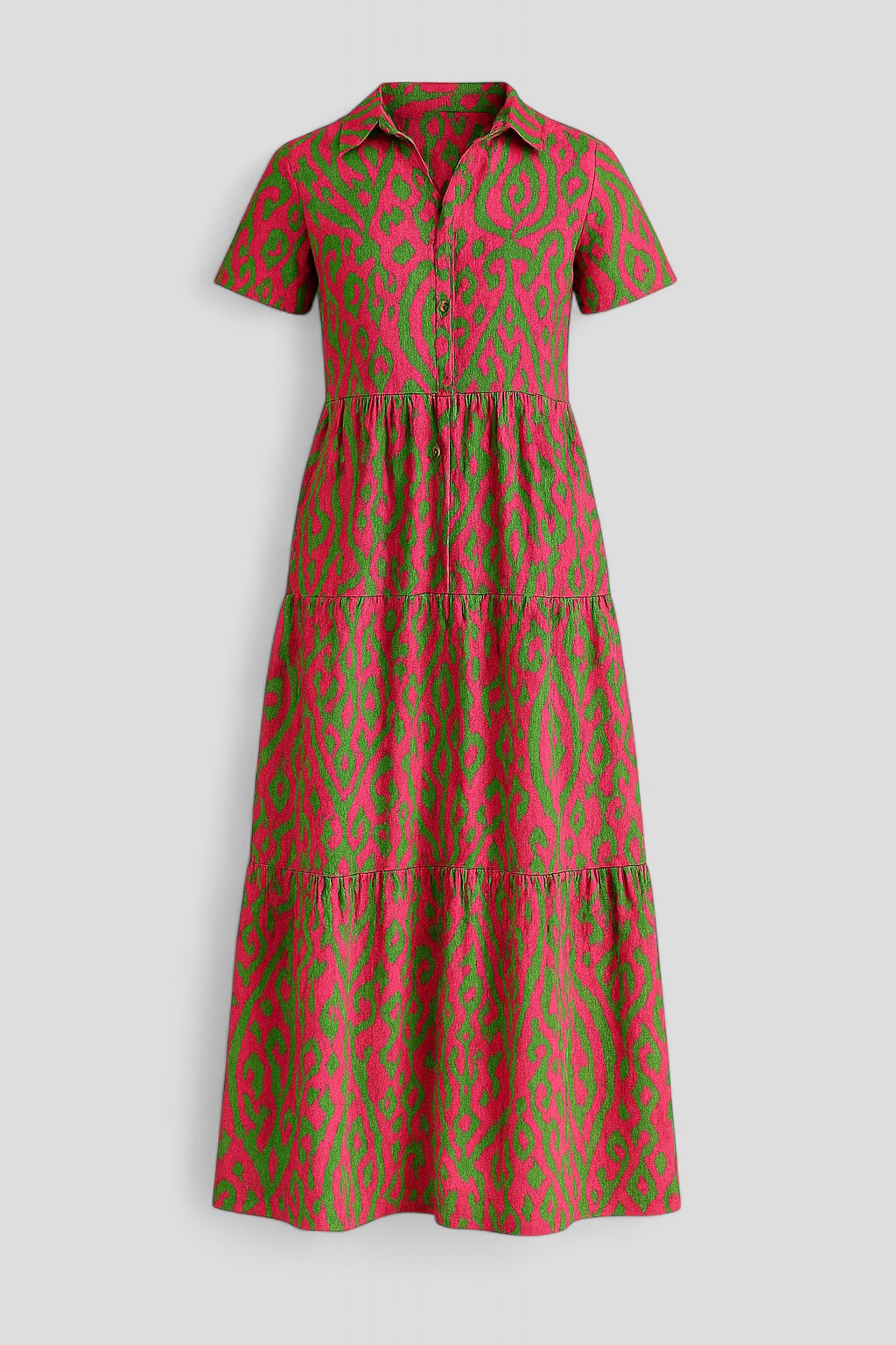 Lightweight V-Neck Maxi Dress with Side Pockets