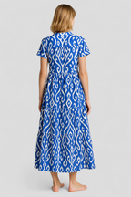 Lightweight V-Neck Maxi Dress with Side Pockets