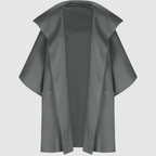 Abrigo midi de algodón con cuello de solapa para la primavera