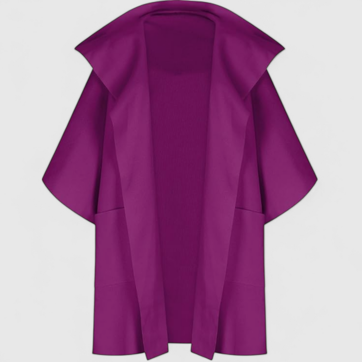 Abrigo midi de algodón con cuello de solapa para la primavera