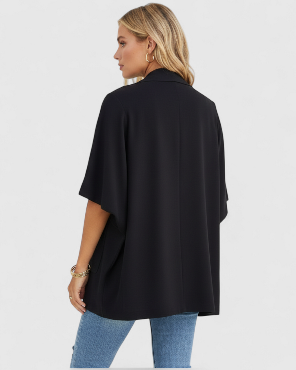 Abrigo midi de algodón con cuello de solapa para la primavera