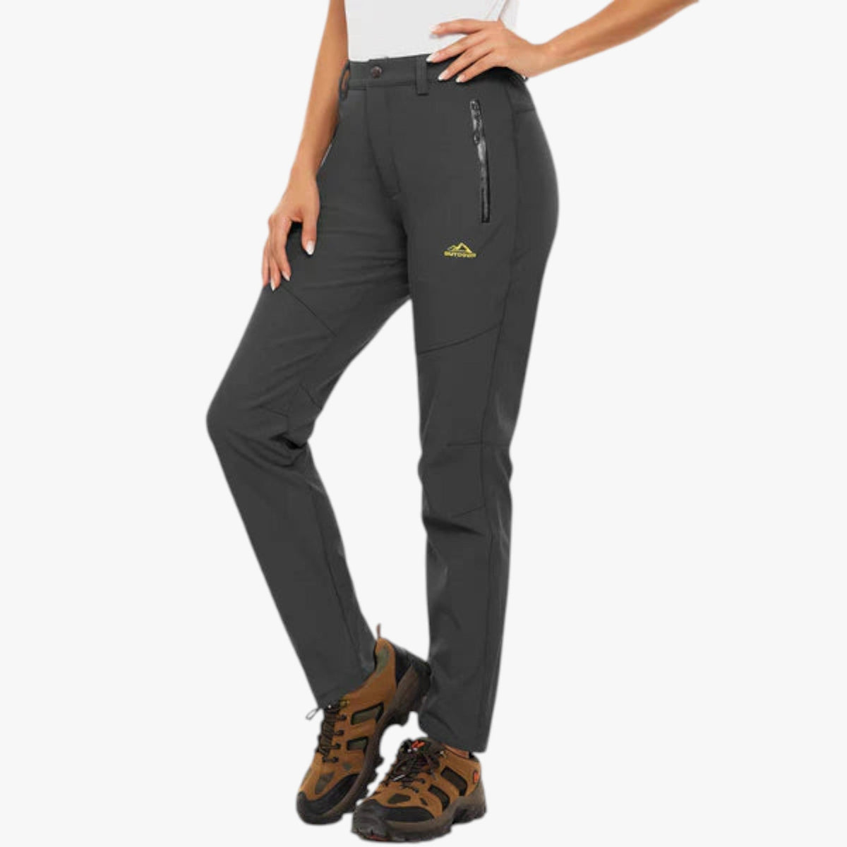 Fleece-Lined Trousers with Water-Repellent Finish