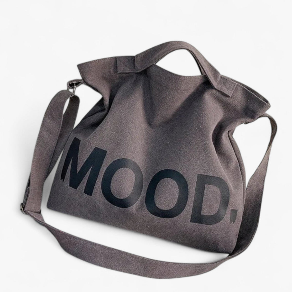 Printed Canvas Tote Bag with Adjustable Shoulder Straps