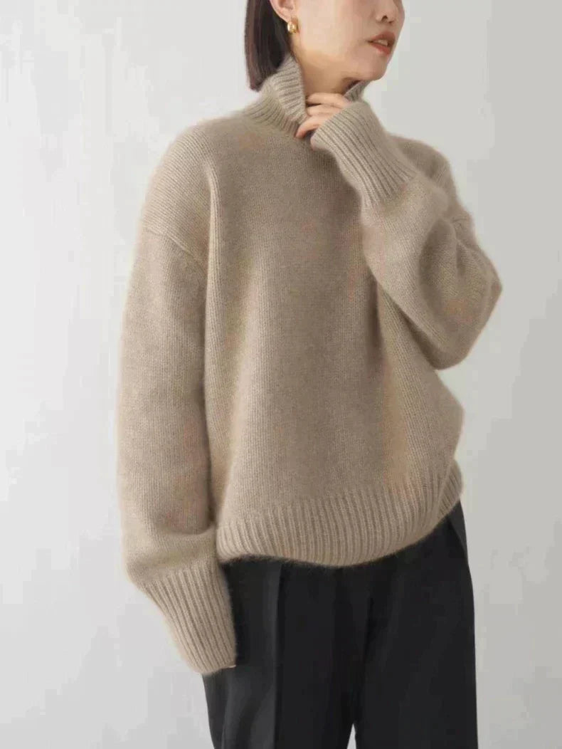 Jersey con cuello y tacto suave y cálido