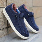 Lightweight Canvas Loafers with Elastic Lacing