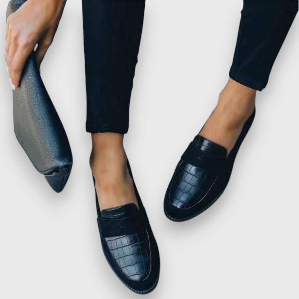 Vadderade loafers med mjukt foder