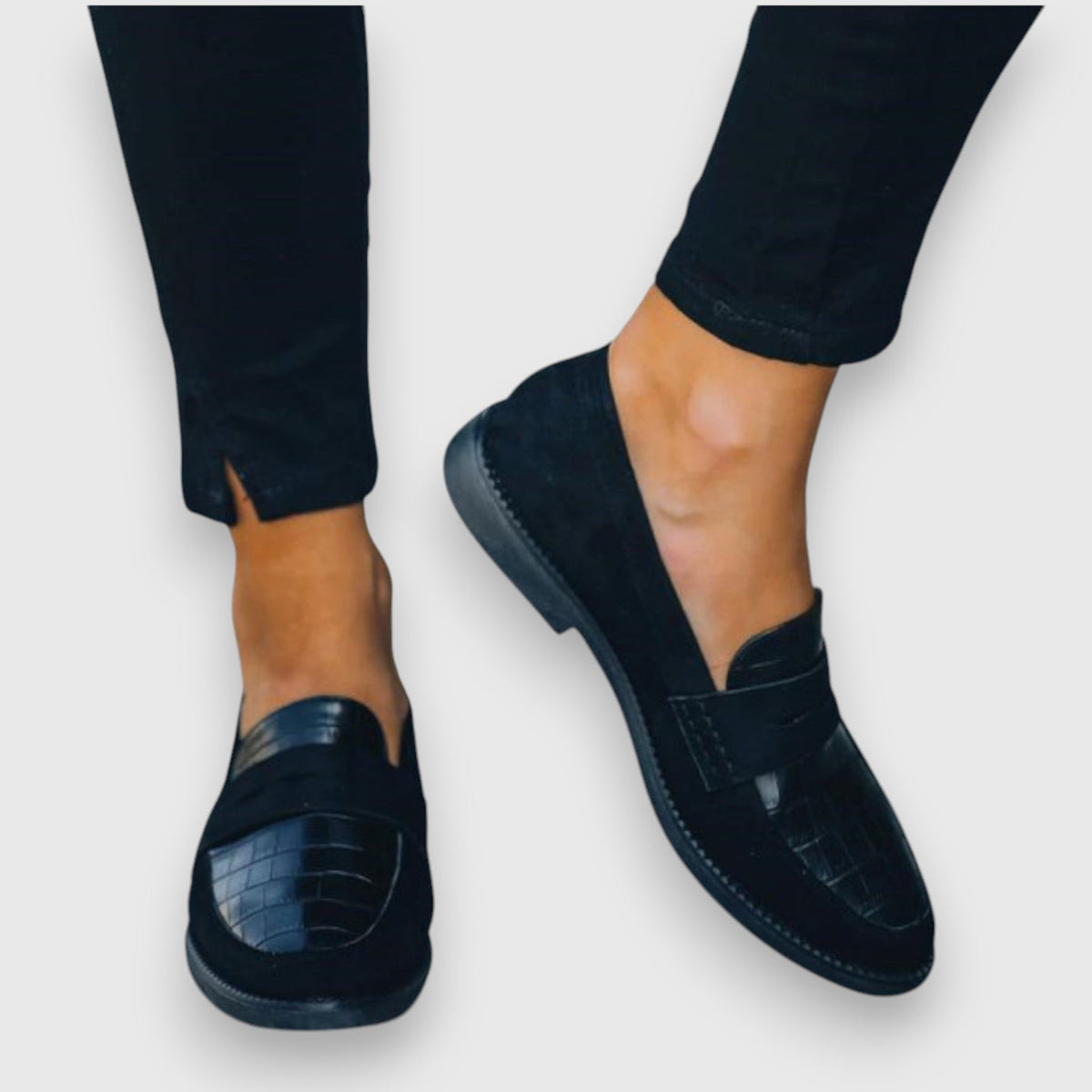 Vadderade loafers med mjukt foder
