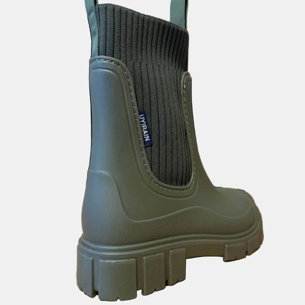 Water-Resistant Ankle Boots with Grip Sole and Soft Tones