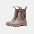 Water-Resistant Ankle Boots with Grip Sole and Soft Tones