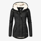 Water-Resistant Windproof Winter Jacket with Adjustable Hood