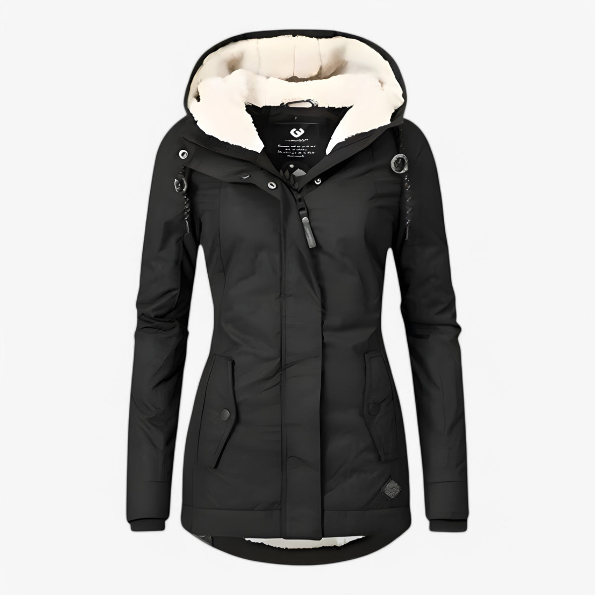 Water-Resistant Windproof Winter Jacket with Adjustable Hood