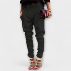 Elasticated Waist Trousers with Flattering Cut