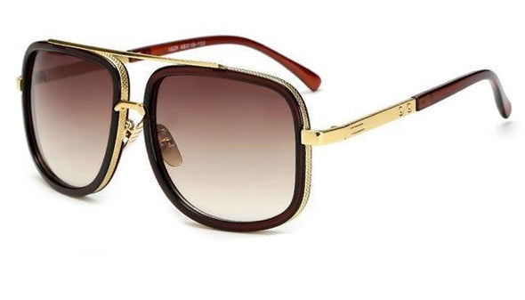 Men's polarised sunglasses with a lightweight alloy frame