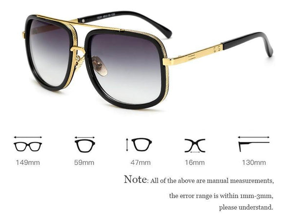 Men's polarised sunglasses with a lightweight alloy frame