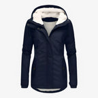 Water-Resistant Windproof Winter Jacket with Adjustable Hood