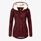 Water-Resistant Windproof Winter Jacket with Adjustable Hood