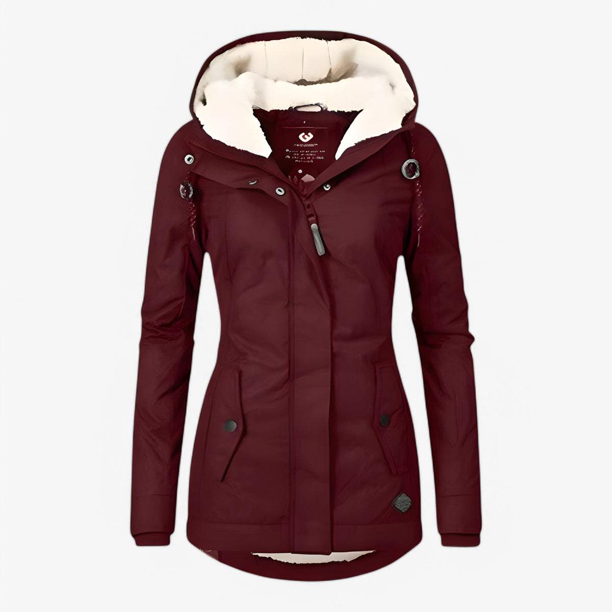 Water-Resistant Windproof Winter Jacket with Adjustable Hood