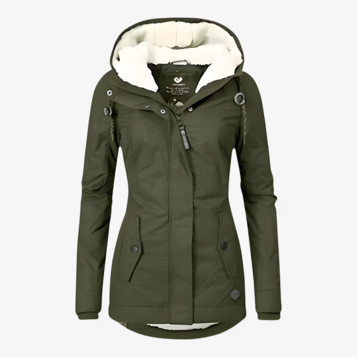 Water-Resistant Windproof Winter Jacket with Adjustable Hood