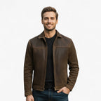 Chaqueta atemporal con bolsillos prácticos para superponer