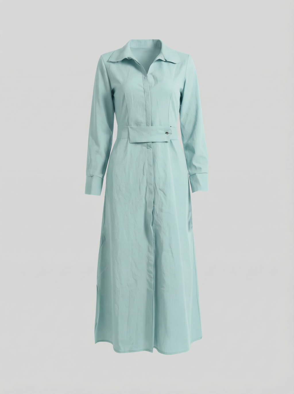 Linen Maxi Dress with V-Neckline for Summer