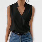 Soft V-Neck Top with Light Summer Feel