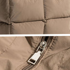 Rymlig puffer-axelväska med modern stil