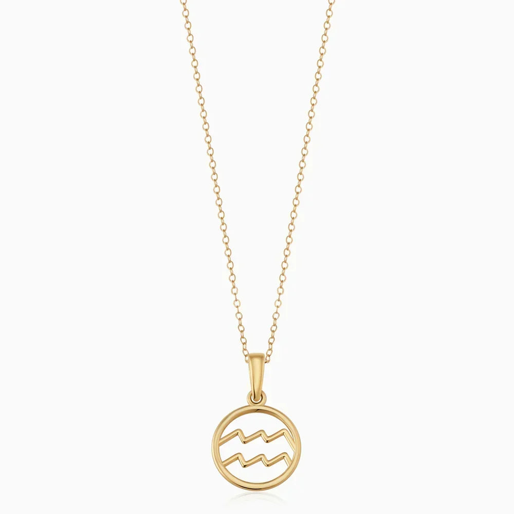 Zodiac Sign Pendant Necklace with Choice of Star Sign