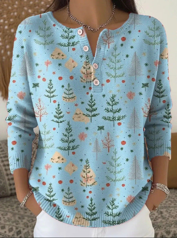 Soft Jumper with Relaxed Festive Colour Range