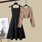 Figure-Skimming Two Piece Dress Set