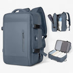 Expandable Travel Backpack with an Anti-Theft Pocket