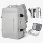 Expandable Travel Backpack with an Anti-Theft Pocket