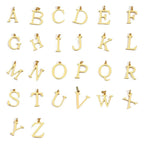Layered Initial Necklace with Personalised Letter in Gold Colour