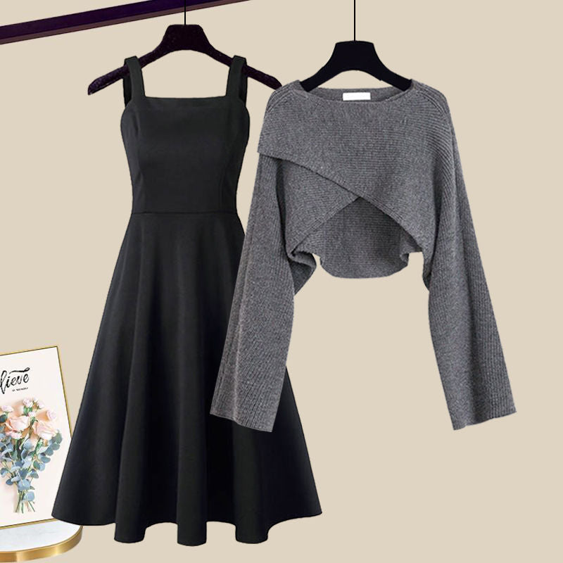 Figure-Skimming Two Piece Dress Set