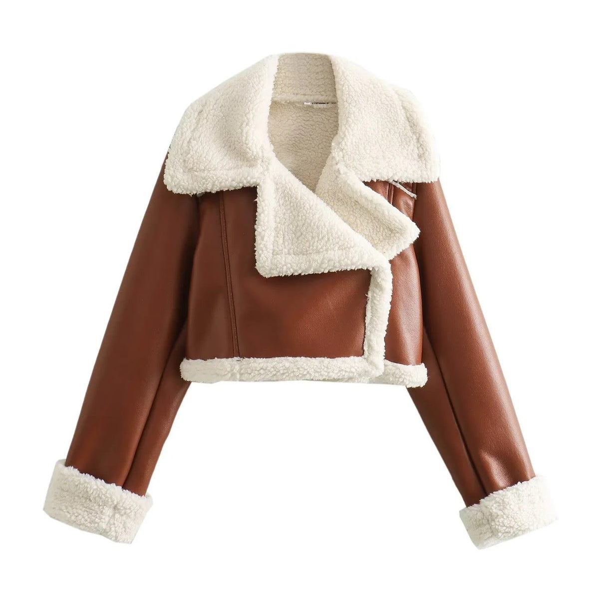 Reversible Fleece Jacket with Plush Texture