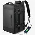 Expandable Travel Backpack with an Anti-Theft Pocket