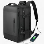 Expandable Travel Backpack with an Anti-Theft Pocket