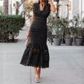 Vestido largo de algodón con silueta fluida de verano
