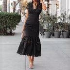 Vestido largo de algodón con silueta fluida de verano