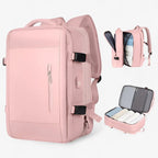 Expandable Travel Backpack with an Anti-Theft Pocket