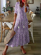 Vestido boho fluido con un ajuste holgado y favorecedor