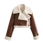 Reversible Fleece Jacket with Plush Texture