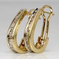 Vintage Horseshoe Buckle Earrings with Zirconia and Western Charm
